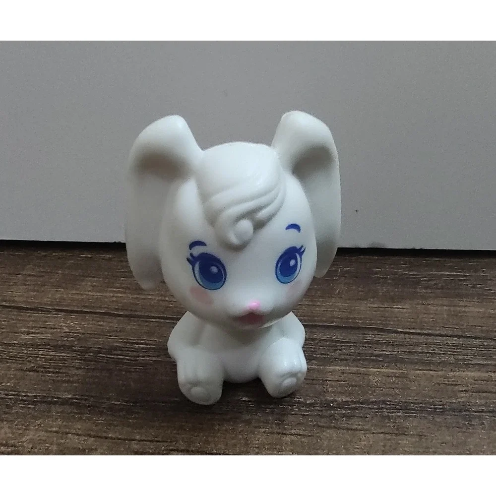 White Bunny Figure Blue Eyes Barbie/Dollhouse 1.5